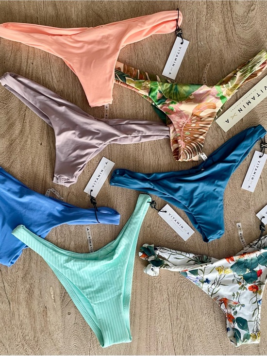 Vitamin A Other - Vitamin A Assorted Bikini Bottoms - Peach, Lavender, Teal, Blue & Floral